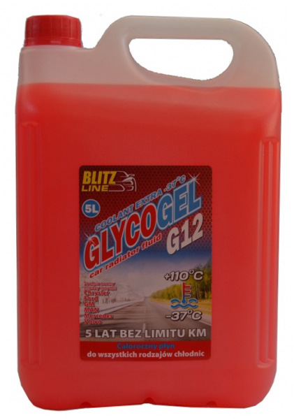 Антифриз Blitz Line Glycogel G12 ready-mix -37°C красный 5л BLITZ LINE 26153